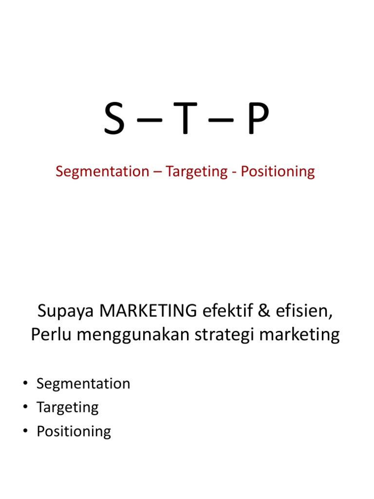 Segmentation Targeting Positioning PDF