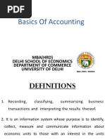 Basics of Accounting