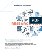 Types of Qualitative and Quantitative Research Methods