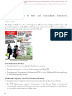 Right of Children To Free and Compulsory Education (Download PDF