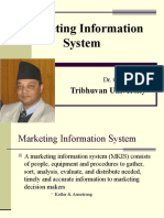 Marketing Information System: Tribhuvan University