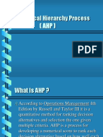 Analytical Hierarchy Process (Ahp)