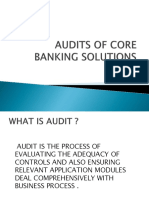 Audits of Core Banking Solutions