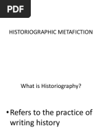 Historiographic Metafiction