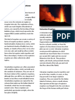 Types of Volcanic Eruptions.