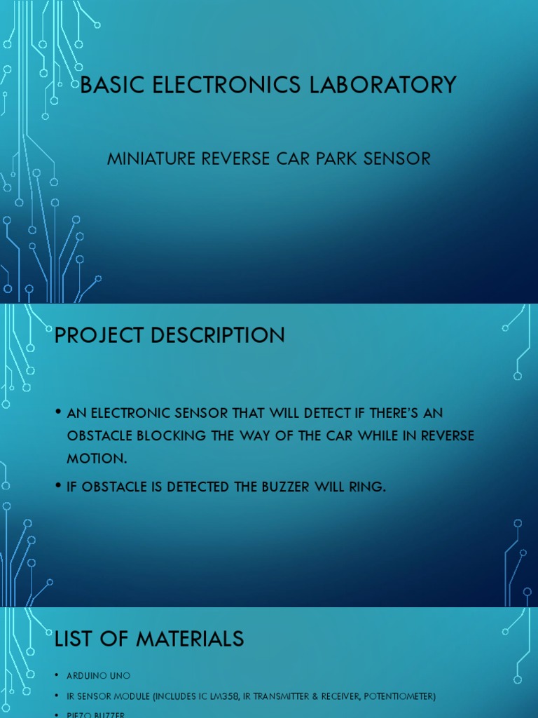 Arduino Car Reverse Sensor Project | PDF | Arduino | Electronics