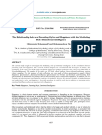 The Relationship Between Parenting Styles and Happiness With The Mediating Role Ofemotional Intelligence