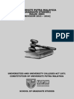 Universiti Putra Malaysia (Graduate Studies) RULES 2003: (REVISION 2015 - 2016)