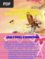 Analytical Exposition