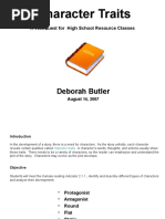 Character Traits: Deborah Butler