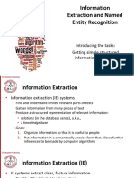 Information Extraction and Named Entity Recognition
