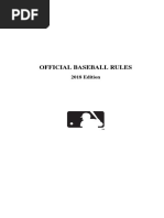 2018 Official Baseball Rules PDF