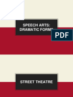 Speech Arts: Dramatic Forms