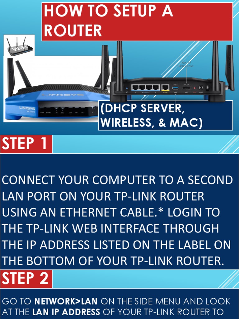 How To Setup A Router | PDF | Computers