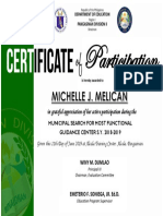 6 Certificate Template District Municipal Level Trainings