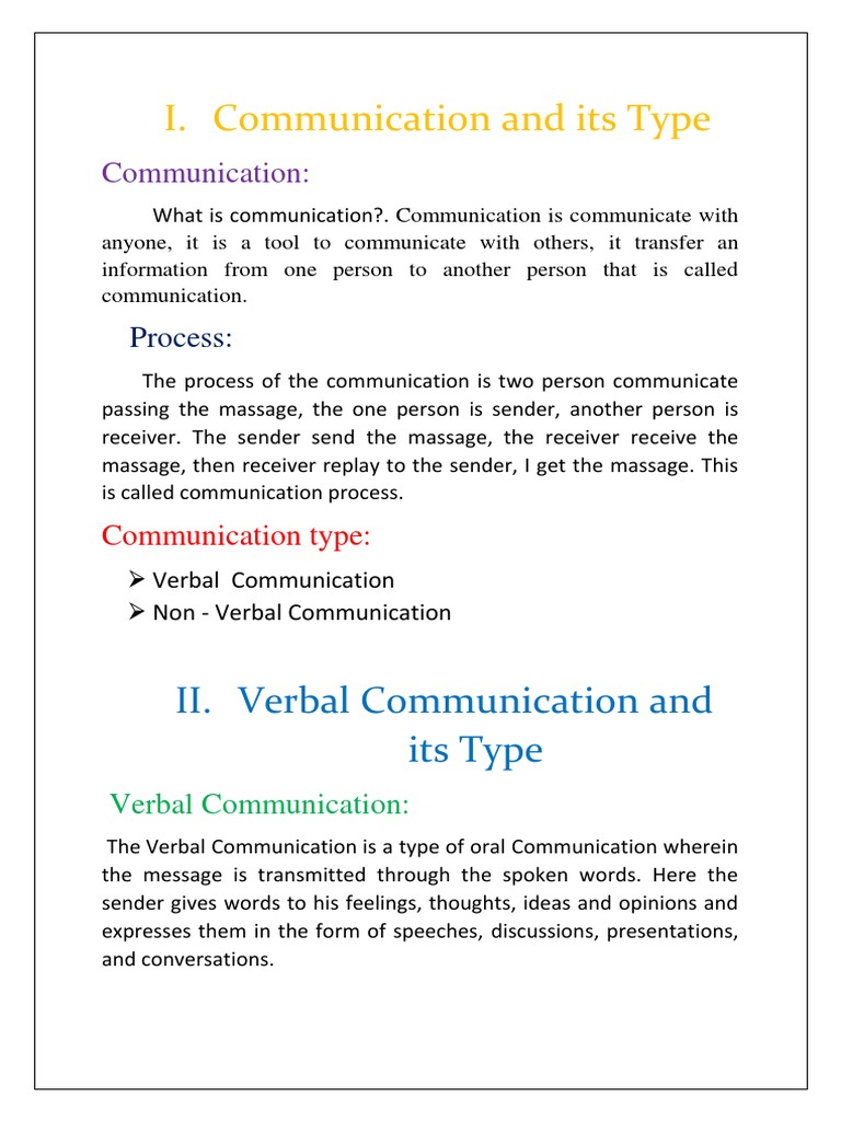 Verbal PDF | PDF | Nonverbal Communication | Body Language