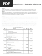 Chapter 3 - Company Account - Redemption of Debenture