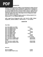 Apple Service Diagnostic Index