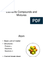 Elements Compounds and Mixtures