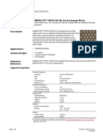 AMBERLITE™ HPR1100 Na Ion Exchange Resin: Product Data Sheet