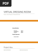 Virtual Dressing Room - Fyp-1 Presentation Template