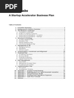  Startup Accelerator - Business Plan