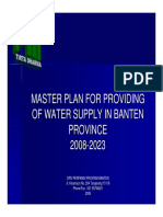 Master Plan For Providing of Water Supply in Banten Province 2008 - 2023