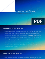 Education of Cuba: PREPARED BY: Rodmar Bondoc