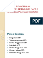 Penggunaan Alat Pelindung Diri (Apd)