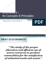 Economics: Its Concepts & Principles: Prepared By: Cams Ganda