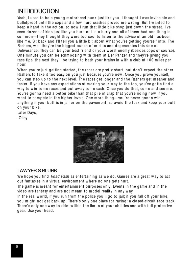 Road Rash Manual For Windows | PDF | Computer Keyboard | Computer Network