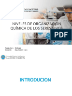  Niveles de Organizacion Quimica de Los Seres Vivos