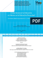 Valores en Preescolar PDF