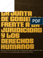 La Junta de Gobierno frente a los DDHH