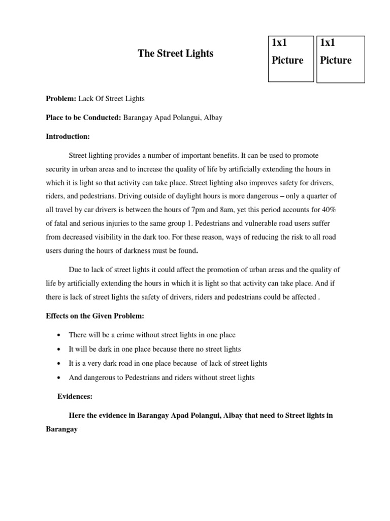 Providing Street Lighting in Barangay Apad Polangui, Albay to Improve