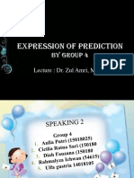 Kelompok 4 Expression of Prediction