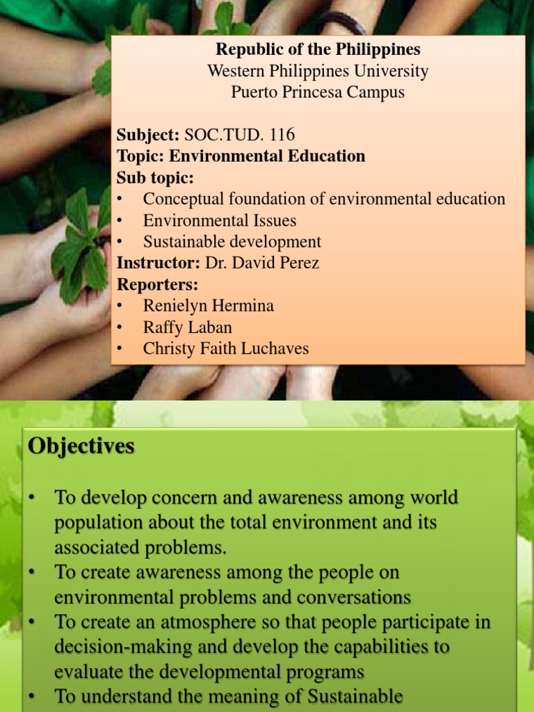 Environmental Education and Sustainability | PDF | Waste | Sustainability