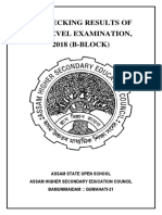 Results of HS Level Examination Re-Checking for 2018 B-Block Announced