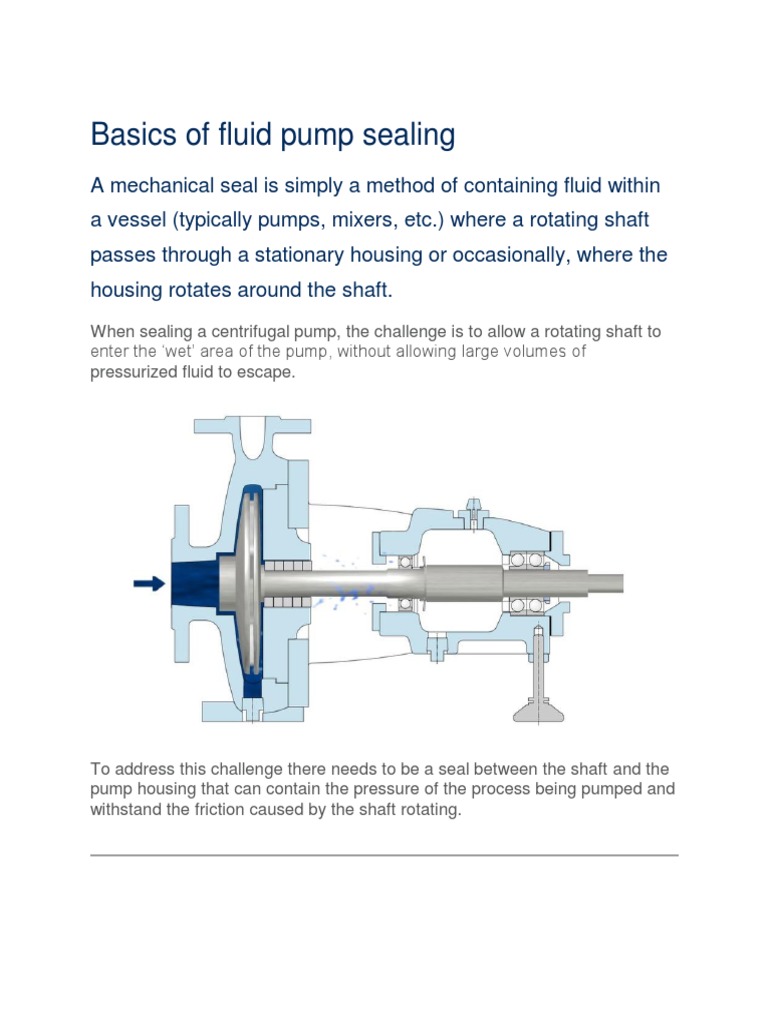 Mechanical Seals Pdf Pump Applied And Interdisciplinary Physics