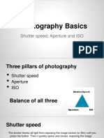 Photography Basics: Shutter Speed, Aperture and ISO