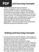 Sinking and Sourcing Concepts