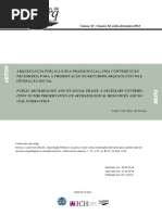 Arqueologia Publica e Sua Praxis Social Uma Contri