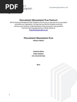 Procurement Management Plan