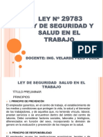 Diapositiva Ley 28793 Seguridad e Higiene