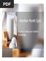 Nutrition Month Quiz: It's Time To Test Your Nutrition Knowledge