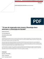 "10 Anos de Cooperação Entre Museus - Museologia Ibero-Americana e A Declaração de Salvador" - Ibermuseus