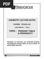 Topic:: Chemistry Lecture Notes