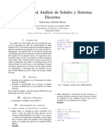 Introducción Al Análisis de Señales y Sistemas Discretos