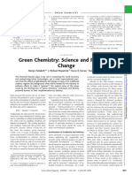 Green Chemistry: Science and Politics of Change: Reen Hemistry