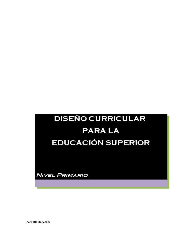 Diseño Curricular para La Educación Superior | PDF | Plan de estudios ...